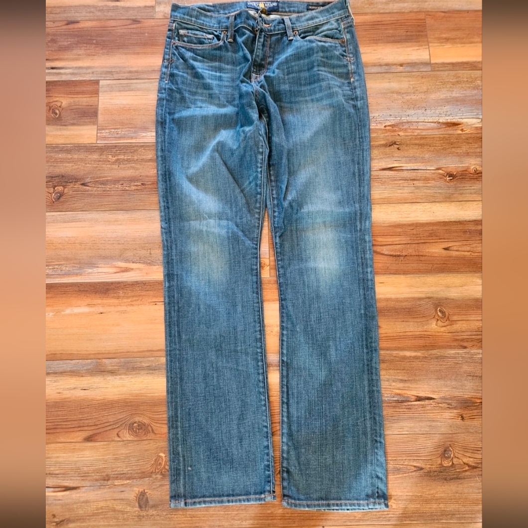 Lucky Brand Womens Straight Leg Denim Jeans